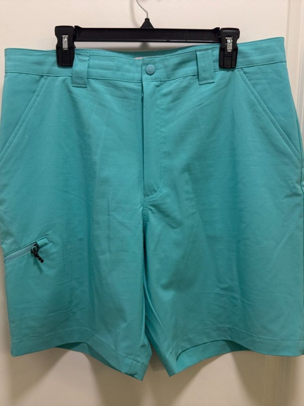 Ocean Coast Men's Teal Flat Front Chino Shorts Sz 36